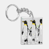 Doppelseitige Schlüsselketten-Penquins Schlüsselanhänger (Vorderseite links)