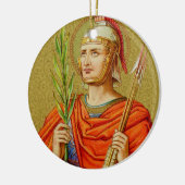 Doppelseitige St. Sebastian (SNV 24) Keramik Keramikornament (Links)