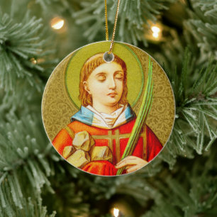 Doppelseitige St. Stephan (SNV 26) Keramik-Rundsch Keramik Ornament