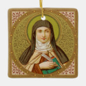 Doppelseitige St. Teresa (SNV 27) Keramik Keramikornament (Vorderseite)