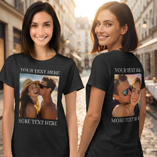 Doppelseitige T-Shirts, Benutzerdefiniertes Foto u T-Shirt
