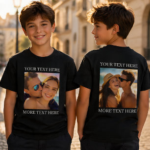 Doppelseitige T-Shirts, Benutzerdefiniertes Foto u T-Shirt