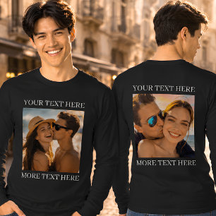 Doppelseitige T-Shirts, Benutzerdefiniertes Foto u T-Shirt