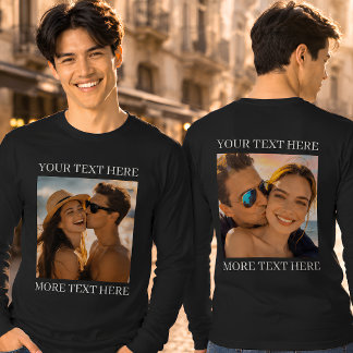 Doppelseitige T-Shirts, Benutzerdefiniertes Foto u T-Shirt