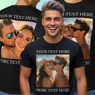 Doppelseitige T-Shirts, Benutzerdefiniertes Foto u T-Shirt