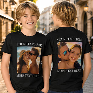 Doppelseitige T-Shirts, Benutzerdefiniertes Foto u Tri-Blend Shirt