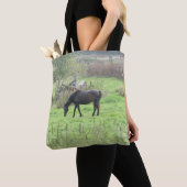 Doppelseitige Tasche mit hübschen Pferden (Von Nahem)