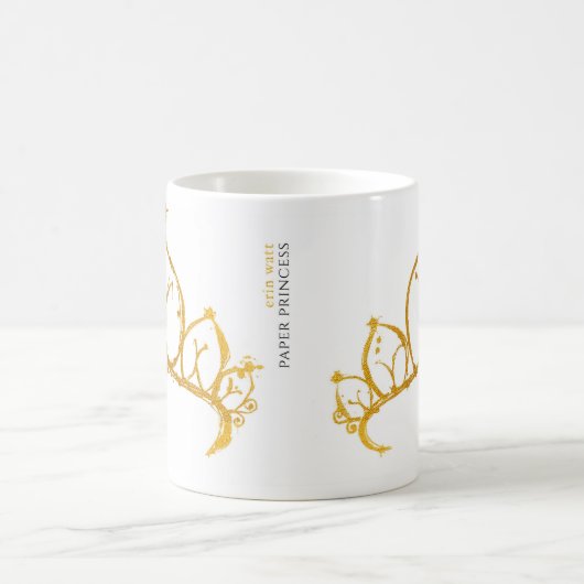 Doppelseitige Tasse Papierprinzessin (Mittel)