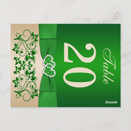 Doppelseitige Tischnummer (Rückseite)