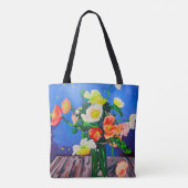 Doppelseitige Tragetasche Isländische Klatschmohnb Tasche (Rückseite)