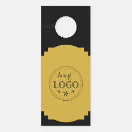 Doppelseitige Türverkleidung mit QR-Code und Logo Türanhänger