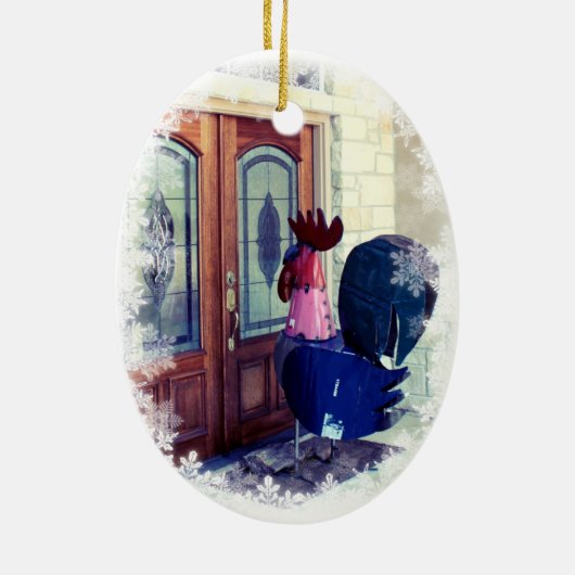 Doppelseitige Verzierung Keramikornament (Hinten)