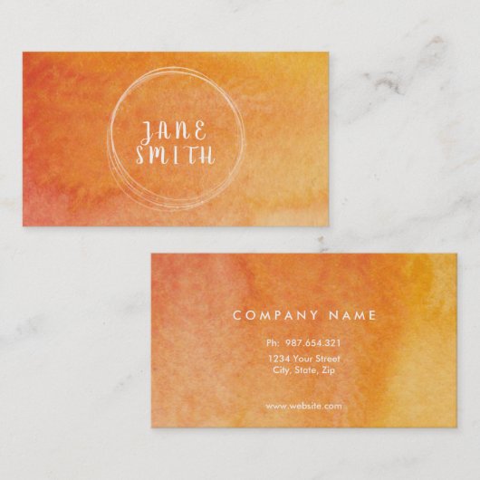 Doppelseitige Visitenkarte (Vorne/Hinten)