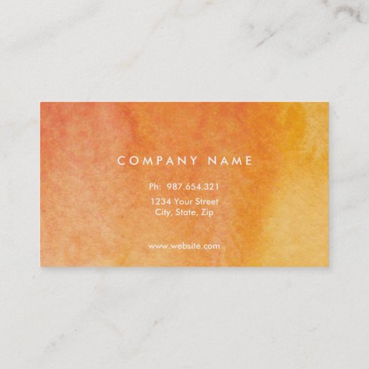 Doppelseitige Visitenkarte (Rückseite)