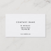 Doppelseitige Visitenkarte (Rückseite)