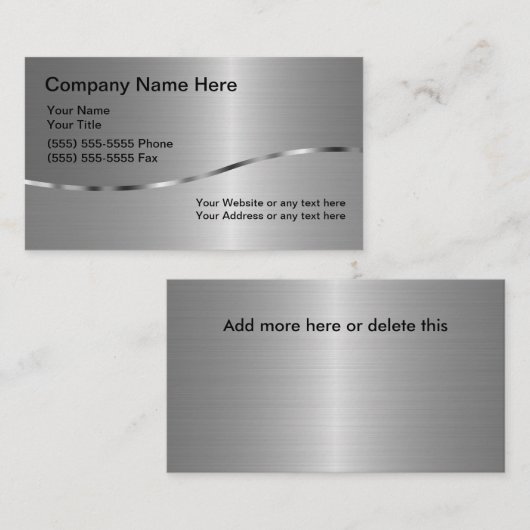 Doppelseitige Visitenkarte Schweißen Neu (Vorne/Hinten)