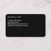 Doppelseitige Visitenkarten für coole Geschäftsmod Visitenkarte (Rückseite)