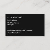 Doppelseitige Visitenkarten für Rollstuhlfahrer Visitenkarte (Rückseite)