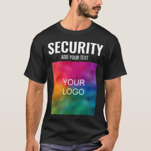 Doppelseitige Vorlage Moderne Mens Security T-Shirt