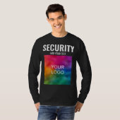 Doppelseitige Vorlage Moderne Mens Security T-Shirt (Vorne ganz)