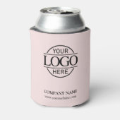 Doppelseitige Werbung mit dem Logo "Pink Custom Bu Dosenkühler (Kanne Rückseite)