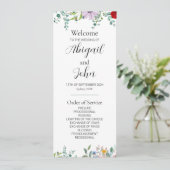 Doppelseitige Wildblume Hochzeitszeremonie mit Fla (Stehend Vorderseite)