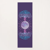 Doppelseitiger Baum des Mondes Yogamatte (Rückseite)