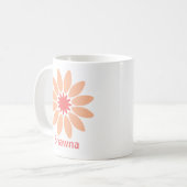 Doppelseitiger benutzerdefinierter Text und stilis Kaffeetasse (Vorderseite Links)