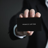 Doppelseitiger Beruflicher Minimalistischer schwar Visitenkarte