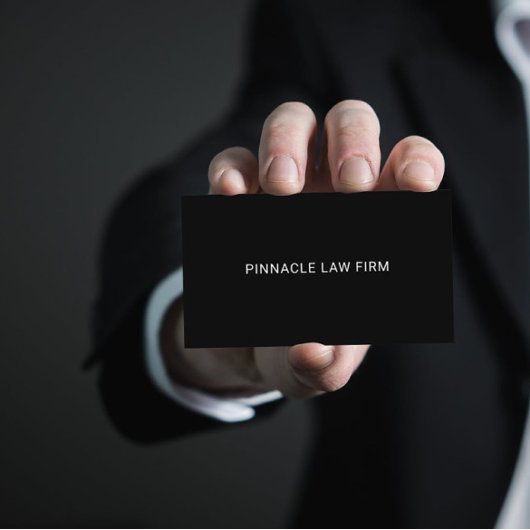 Doppelseitiger Beruflicher Minimalistischer schwar Visitenkarte