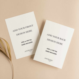 Doppelseitiger Druck von Karten im Format 4,25 x 5