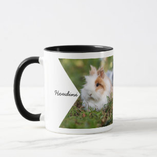Doppelseitiger Familienhaustier-Name-Foto Tasse