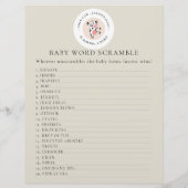 Doppelseitiger Flyer für Babydusche (Hinten)