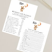 Doppelseitiger Flyer für Babydusche