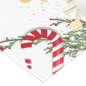 Doppelseitiger froher Weihnachtstisch-Runner Kurzer Tischläufer (Ecke)