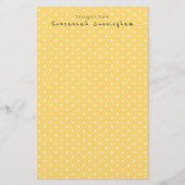 Doppelseitiger Fun Polka Dot Pattern Individuelle  Briefpapier (Vorderseite)