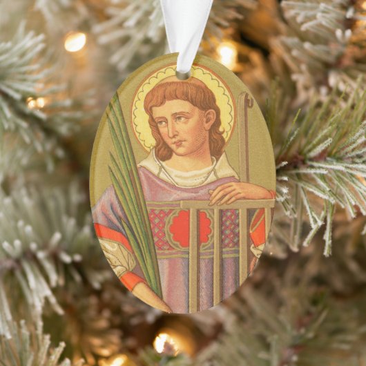 Doppelseitiger Hl. Laurentius von Rom (PM 04) Acry Ornament (Baum)