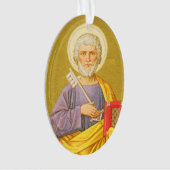 Doppelseitiger Hl. Petrus (PM 07) Acryl Ornament (Vorderseite)