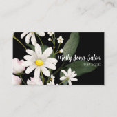 Doppelseitiger Kalender auf Schwarz mit QR-Code Visitenkarte (Vorderseite)