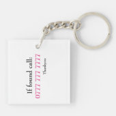 Doppelseitiger Keyring - Lipstick Urban Street Art Schlüsselanhänger (Rückseite)