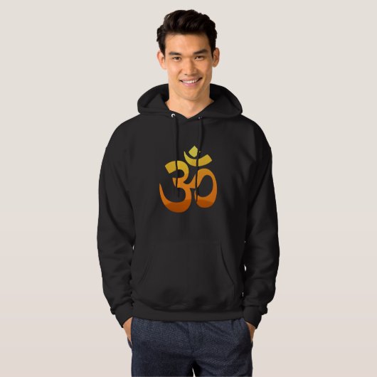 Doppelseitiger Om Mantra Symbol Yoga Männer Hoodie (Vorne ganz)