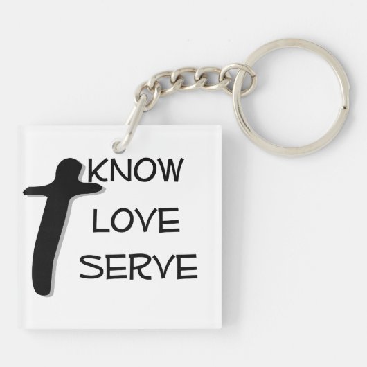 Doppelseitiger Schlüsselanhänger Saint Michael Geb (Rückseite)