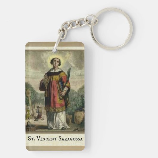 (Doppelseitiger) Schlüsselanhänger St. Vincent (Rückseite)