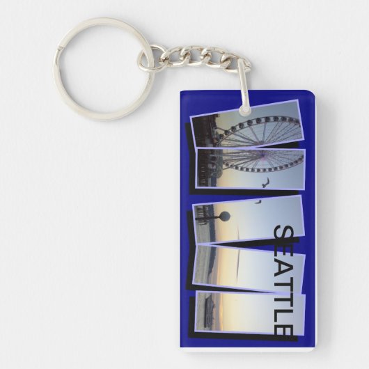 DOPPELSEITIGER SEATTLEschlüsselring Schlüsselanhänger (Vorderseite)