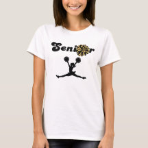 Doppelseitiger Senior Cheerleader Schwarz & Gold