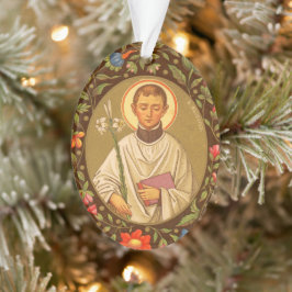 Doppelseitiger St. Aloysius Gonzaga (PM 01) Acryli Ornament