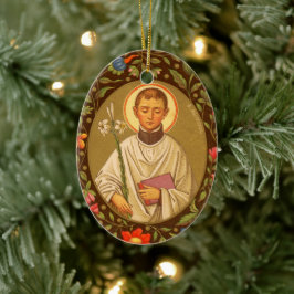 Doppelseitiger St. Aloysius Gonzaga (PM 01) Keramikornament