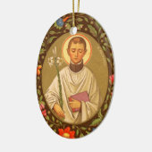 Doppelseitiger St. Aloysius Gonzaga (PM 01) Keramikornament (Links)