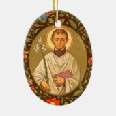 Doppelseitiger St. Aloysius Gonzaga (PM 01) Keramikornament (Hinten)