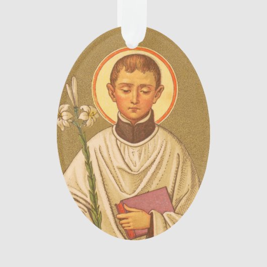 Doppelseitiger St. Aloysius (PM 01) Acryl Ornament (Vorderseite)
